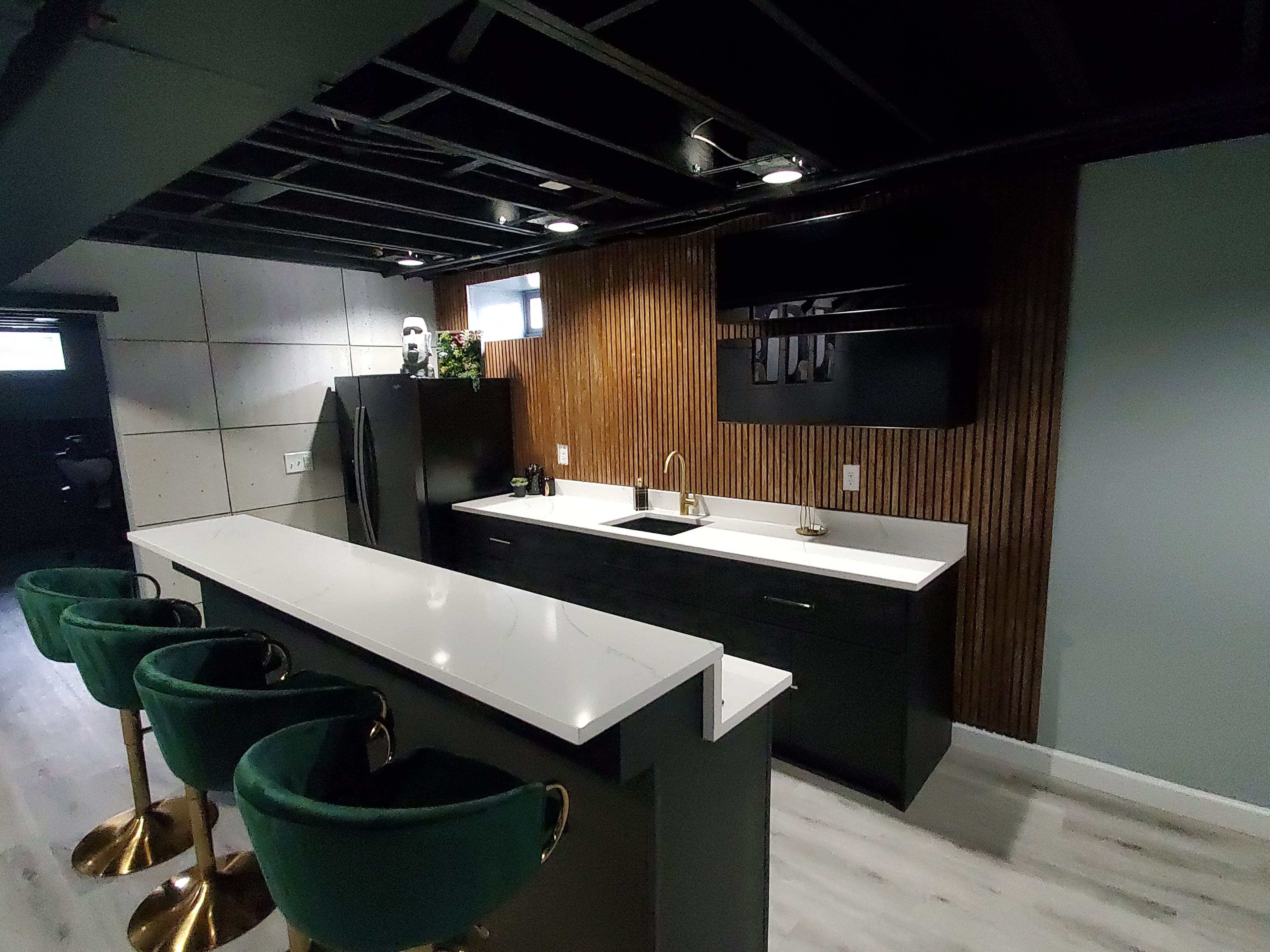 Basement Bar Fluted Wall image 2