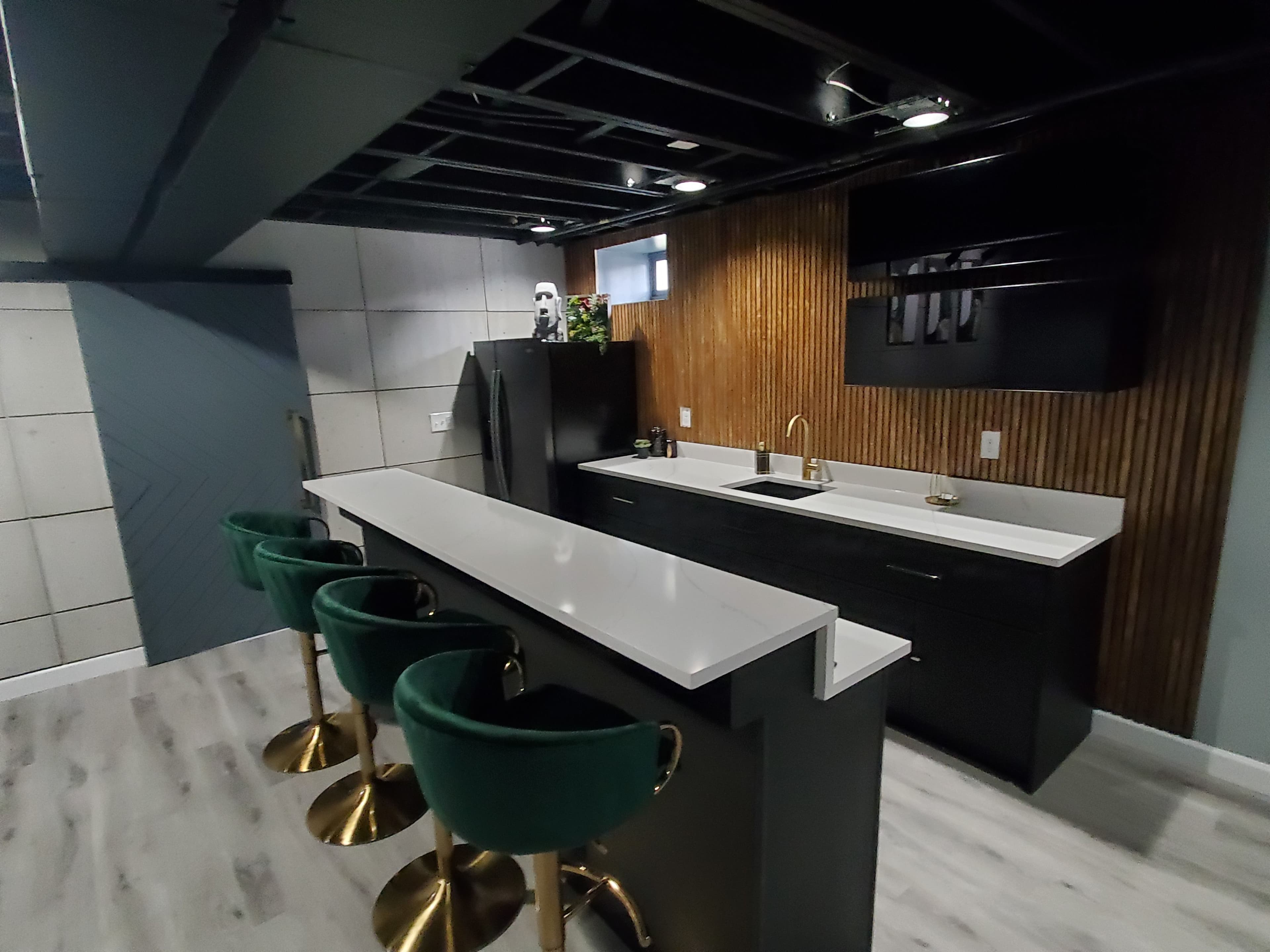 Basement Bar Fluted Wall image 3