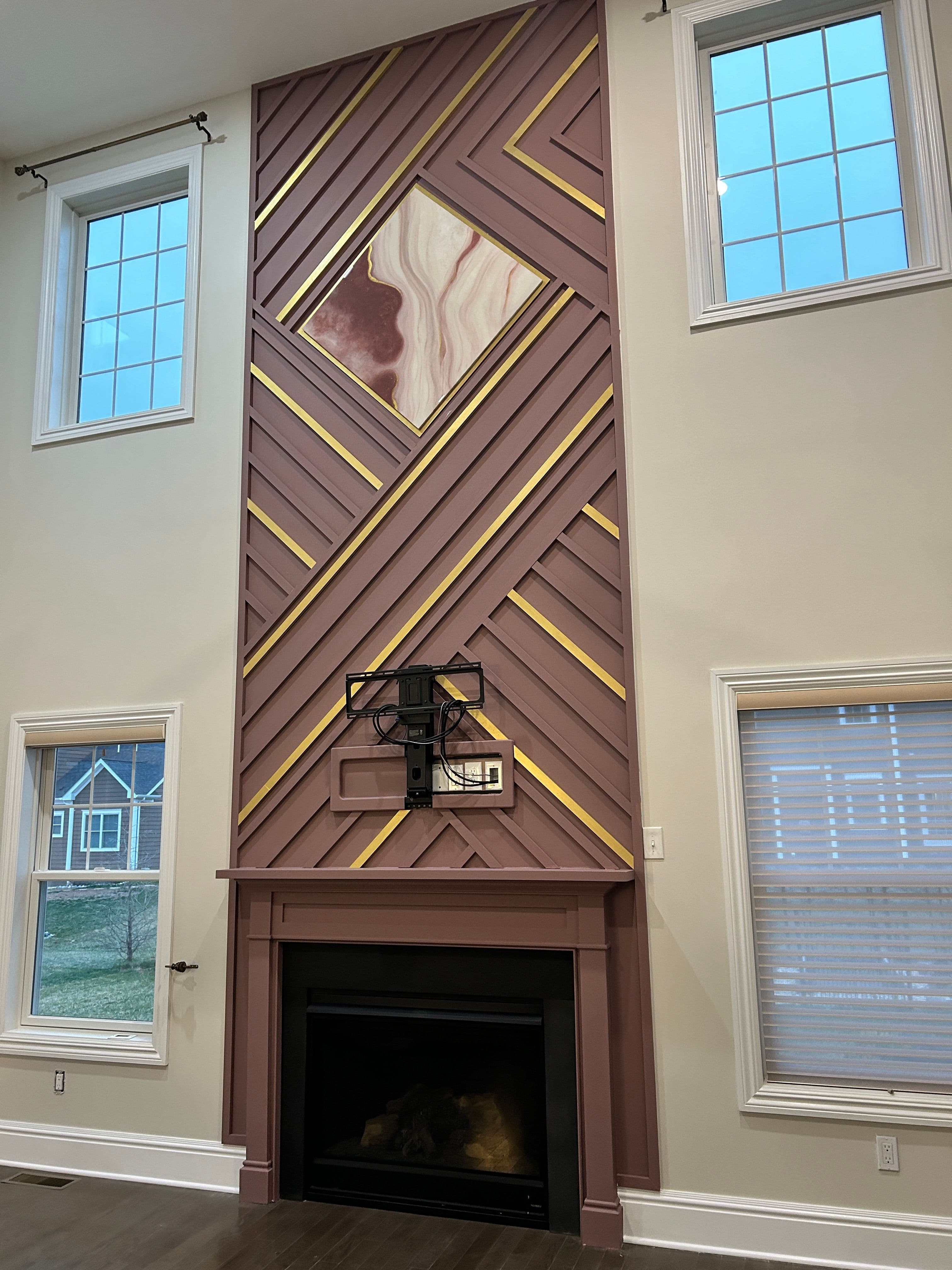 Vaulted Ceiling Fireplace image 1